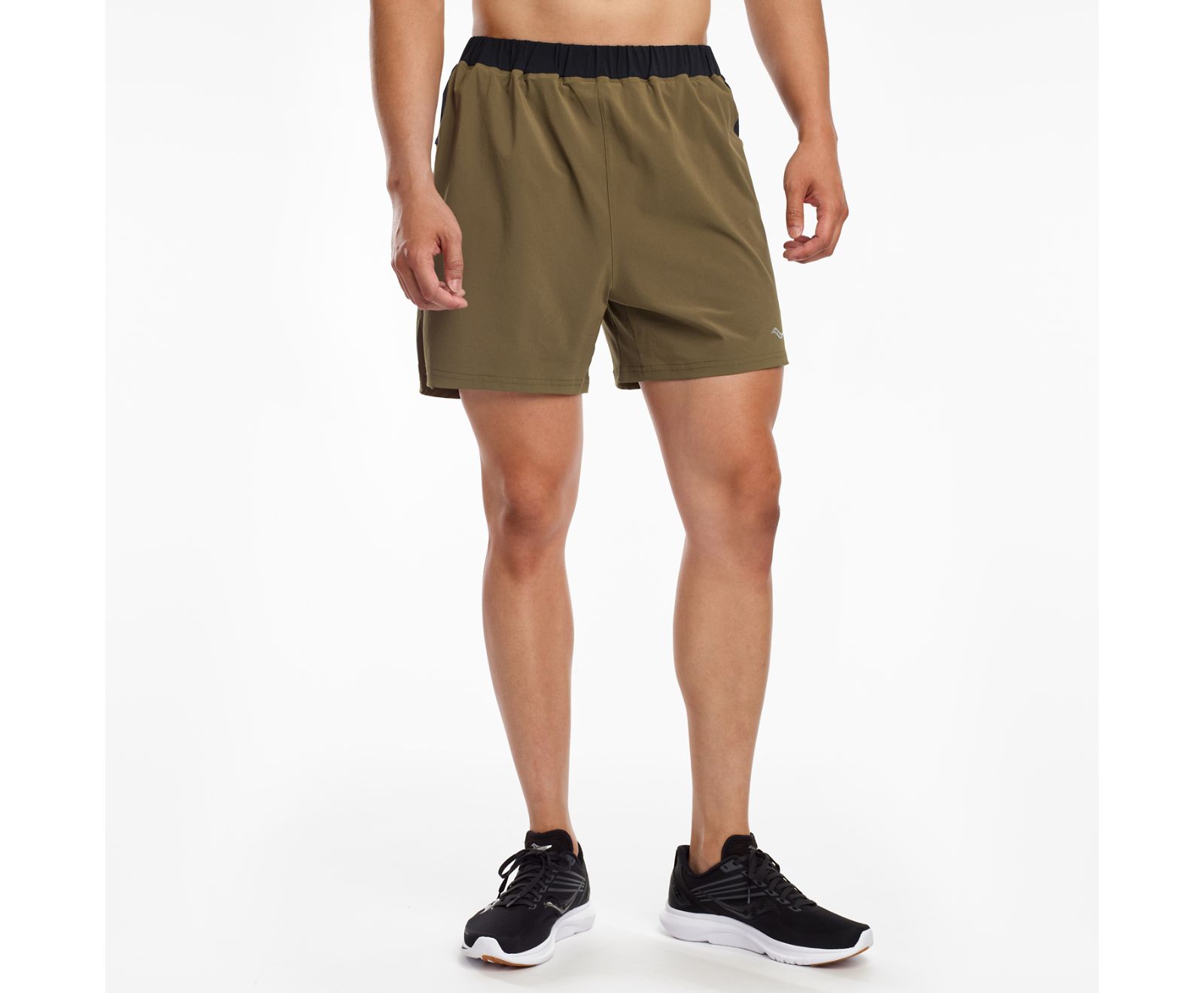 Bermudas Saucony Outpace 5" Hombre Verde Oliva Oscuro | México 652WNBY